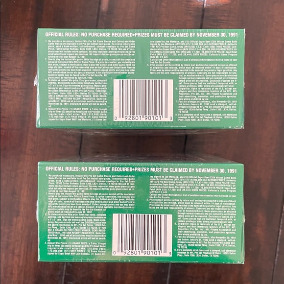 2 pack. NFL Pro Set. 1990 - Picture 4 of 5